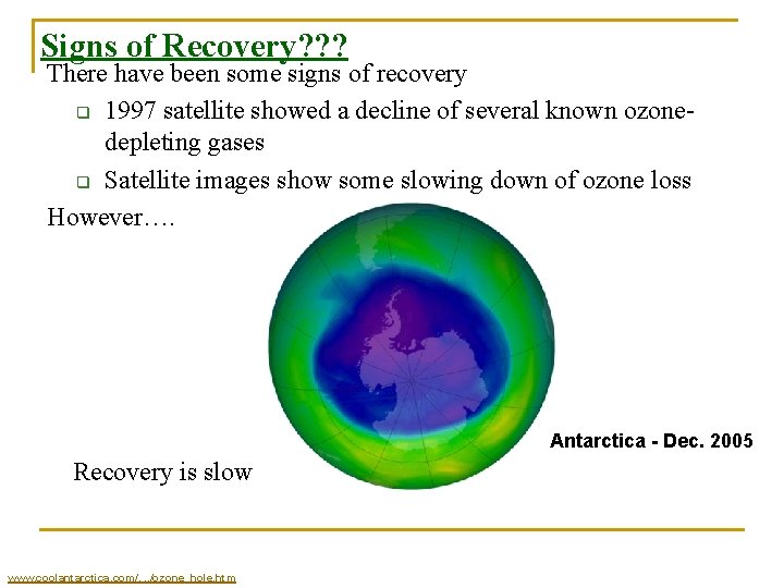 Signs of Recovery? ? ? There have been some signs of recovery q 1997