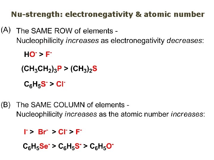 Nu-strength: electronegativity & atomic number 