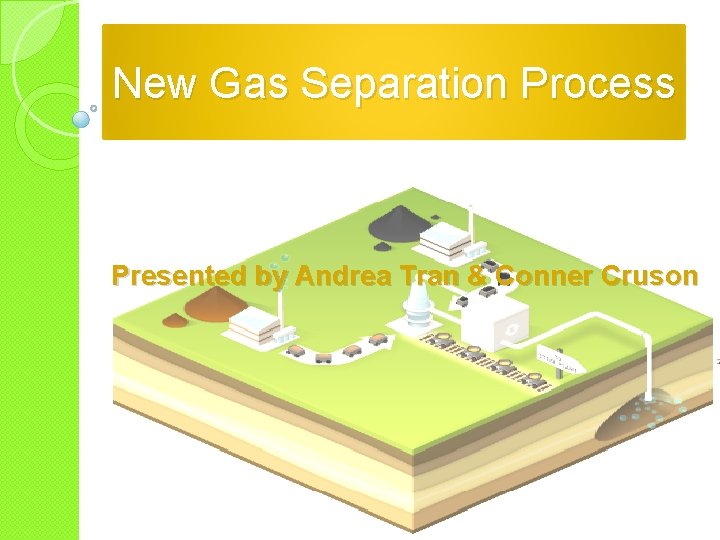 New Gas Separation Process Presented by Andrea Tran & Conner Cruson 