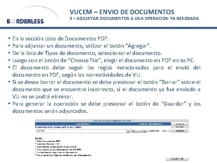 VUCEM – ENVIO DE DOCUMENTOS 3 – ADJUNTAR DOCUMENTOS A UNA OPERACION YA GENERADA