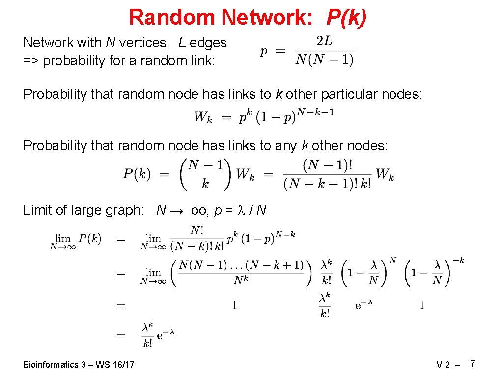 Bioinformatics 3 V 2 Clusters Dijkstra and Graph