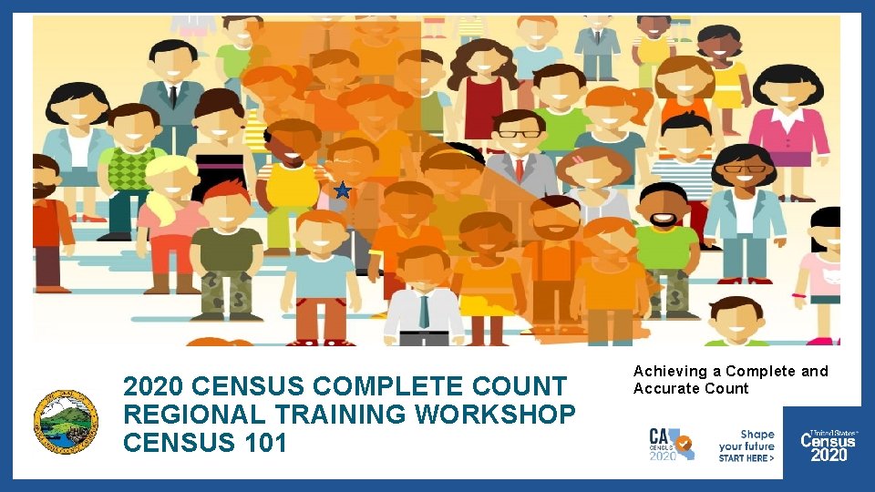 2020 CENSUS COMPLETE COUNT REGIONAL TRAINING WORKSHOP CENSUS 101 2020 CENSUS. GOV Achieving a