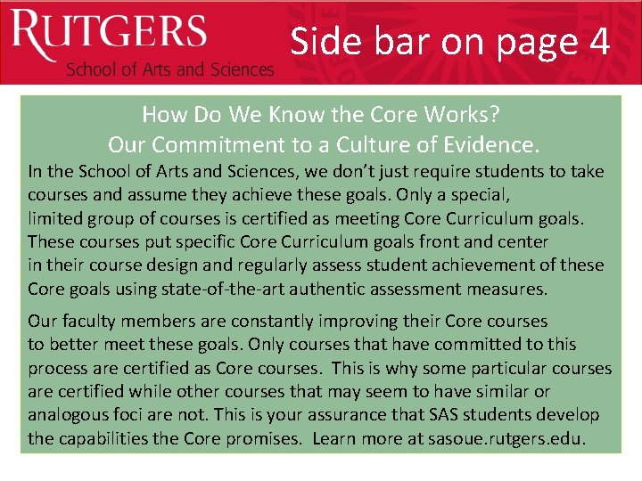 Optional Presentation Title Side bar on page 4 How Do We Know the Core