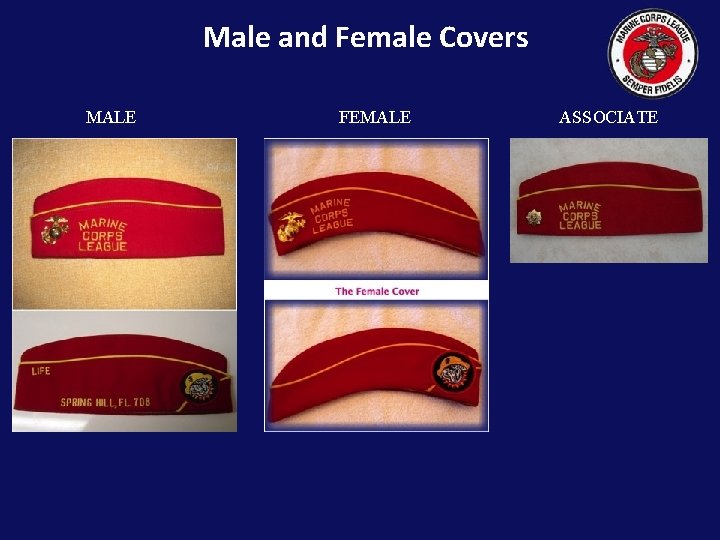 Male and Female Covers MALE FEMALE ASSOCIATE 