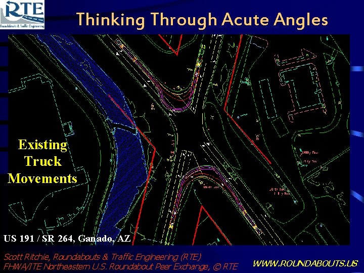 Thinking Through Acute Angles Existing Truck Movements US 191 / SR 264, Ganado, AZ