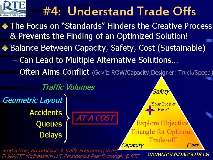#4: Understand Trade Offs The Focus on “Standards” Hinders the Creative Process & Prevents