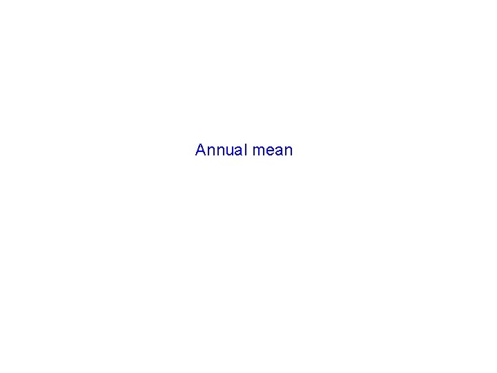 Annual mean 