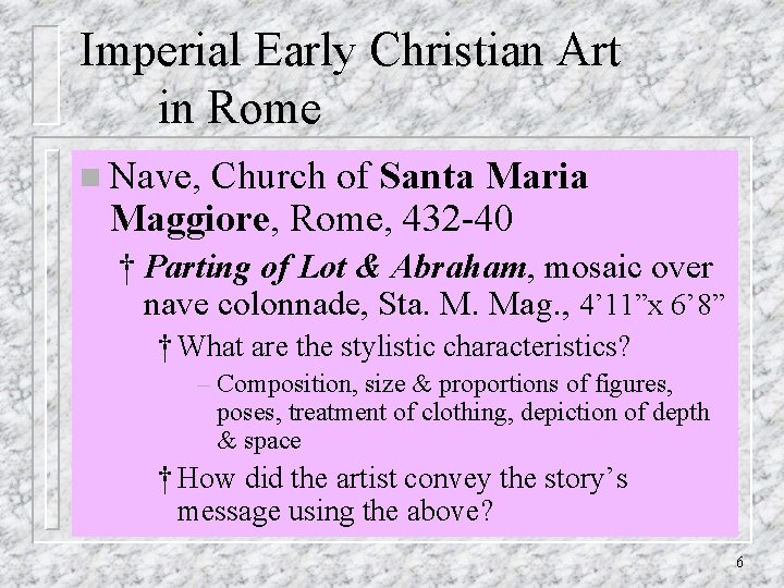 Imperial Early Christian Art in Rome n Nave, Church of Santa Maria Maggiore, Rome,