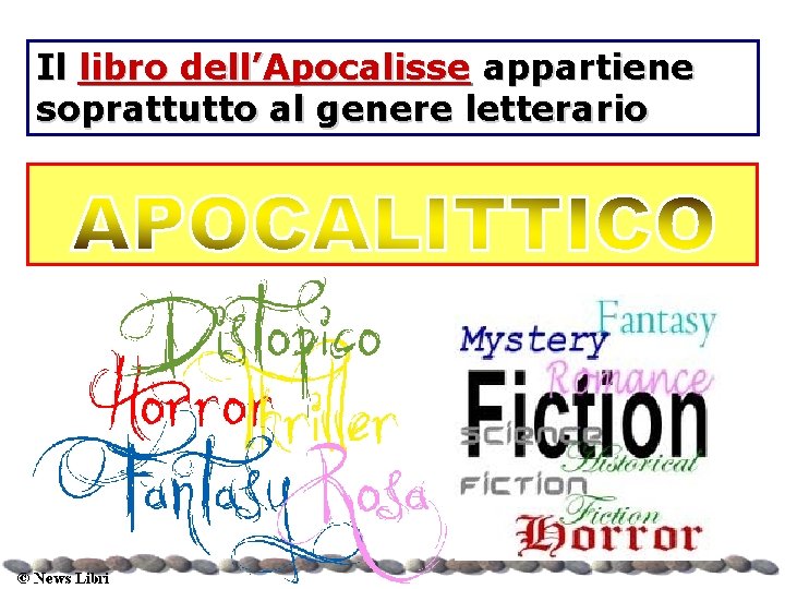 Il libro dell’Apocalisse appartiene soprattutto al genere letterario 