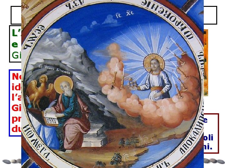 L’Autore dell’Apocalisse L’Autore si firma all’inizio e alla fine col nome Giovanni. Nell’antichità fu