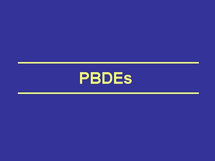 PBDEs 