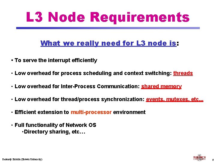 Data Handling and Filter Framework for the D