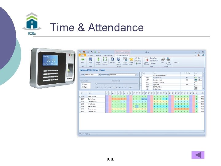 Time & Attendance ICIE 