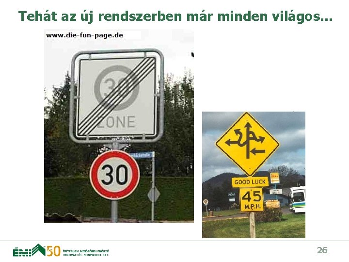 Tehát az új rendszerben már minden világos… 26 