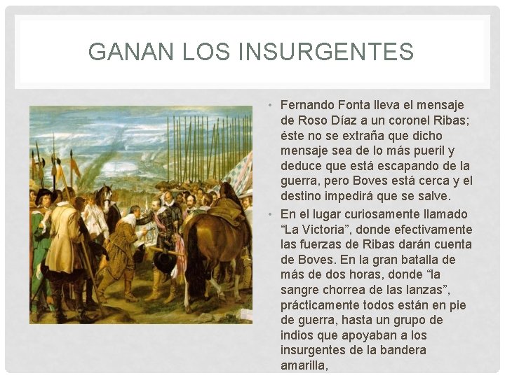 GANAN LOS INSURGENTES • Fernando Fonta lleva el mensaje de Roso Díaz a un
