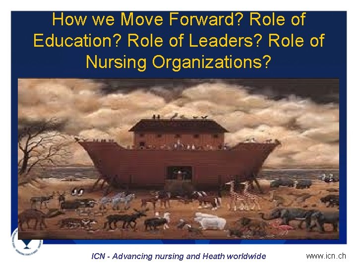 How we Move Forward? Role of Education? Role of Leaders? Role of Nursing Organizations?