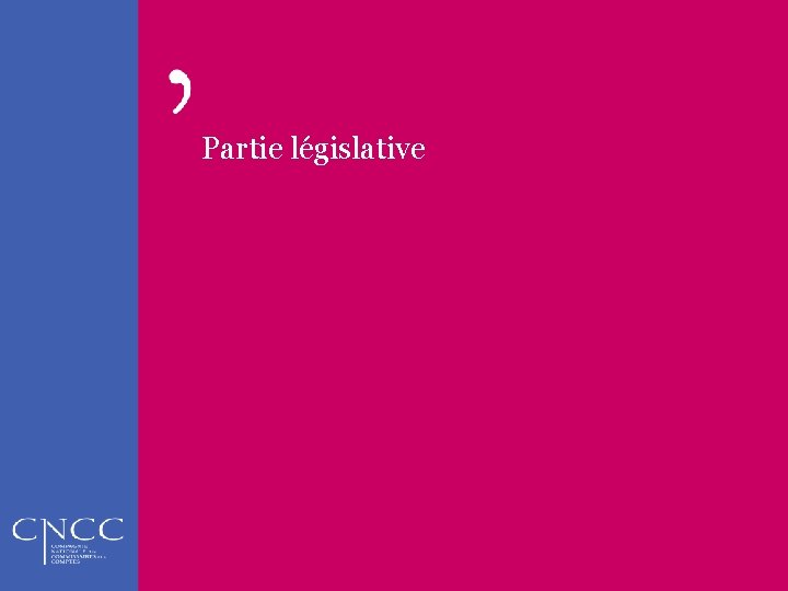 Partie législative 