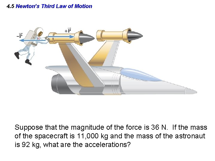 4. 5 Newton’s Third Law of Motion Suppose that the magnitude of the force