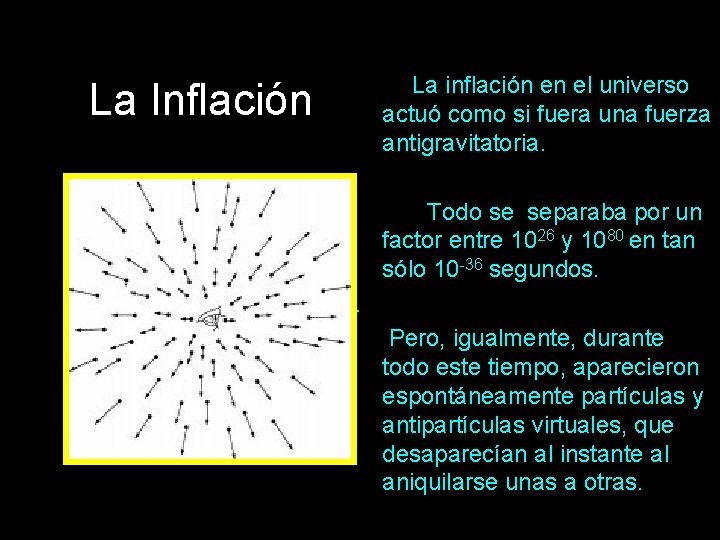 La inflación en el universo actuó como si fuera una fuerza antigravitatoria. La Inflación