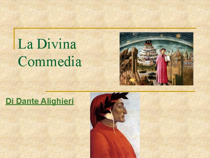 La Divina Commedia Di Dante Alighieri 