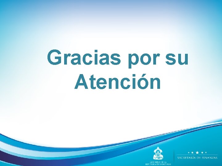 Gracias por su Atención 