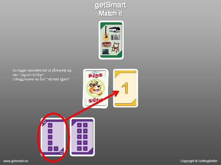 get. Smart Match it Du legger spesialkortet ut på bordet og sier: ”jeg vrir