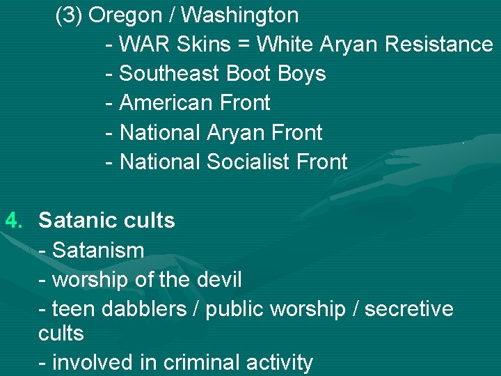 (3) Oregon / Washington - WAR Skins = White Aryan Resistance - Southeast Boot