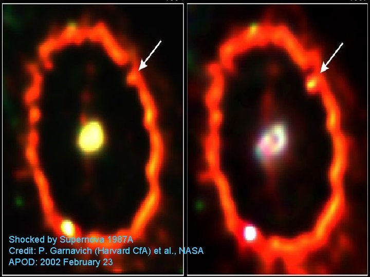 Shocked by Supernova 1987 A Credit: P. Garnavich (Harvard Cf. A) et al. ,