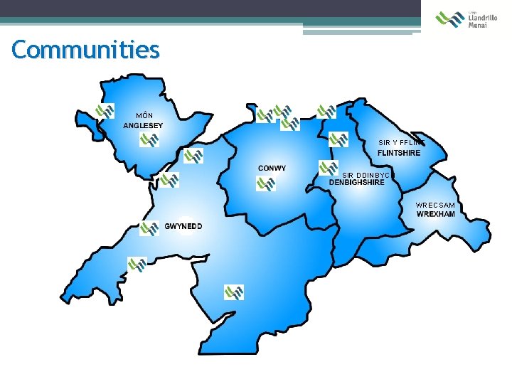 Communities MÔN SIR Y FFLINT SIR DDINBYCH WRECSAM 