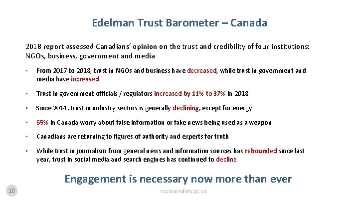 Edelman Trust Barometer – Canada 2018 report assessed Canadians’ opinion on the trust and