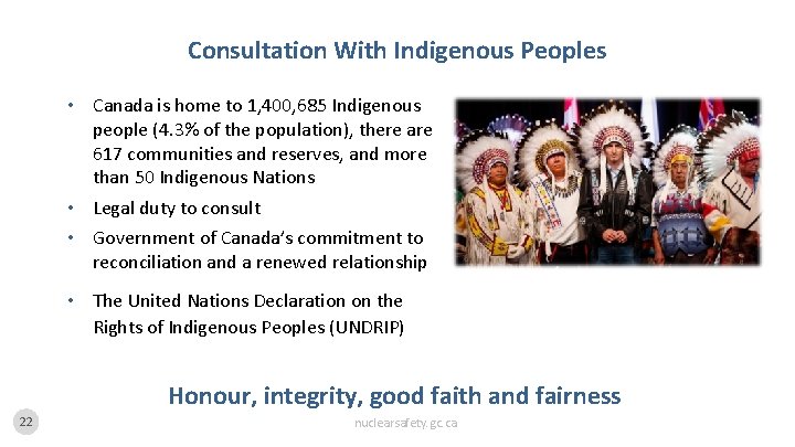 Consultation With Indigenous Peoples • Canada is home to 1, 400, 685 Indigenous people