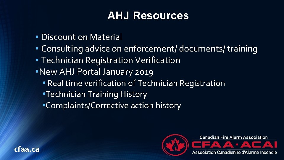 AHJ Resources • Discount on Material • Consulting advice on enforcement/ documents/ training •