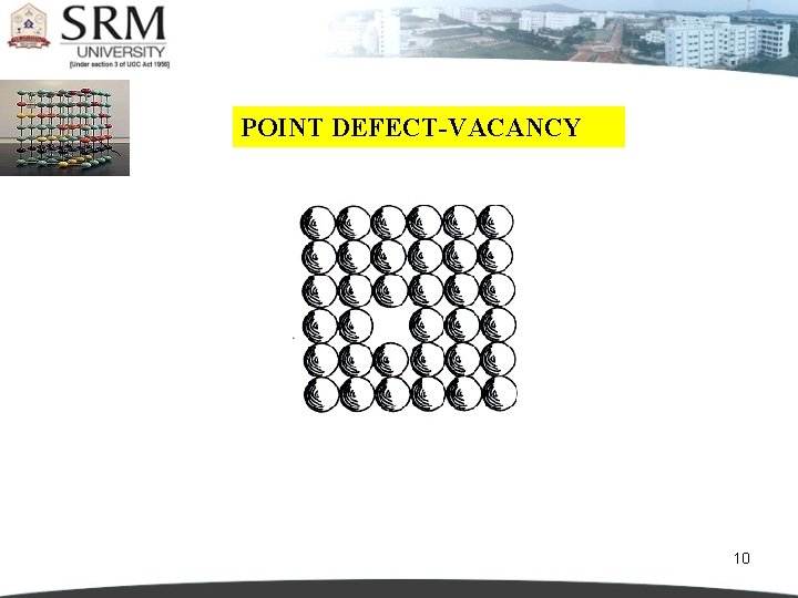 POINT DEFECT-VACANCY 10 