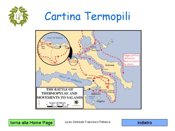 Cartina Termopili torna alla Home Page Liceo Ginnasio Francesco Petrarca indietro 