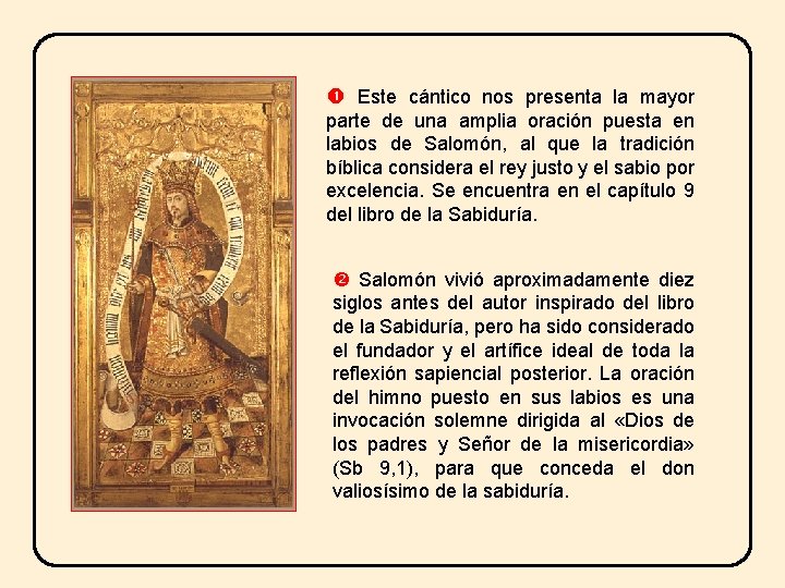 Este cántico nos presenta la mayor parte de una amplia oración puesta en Este cántico nos presenta la mayor parte de una amplia oración puesta en
