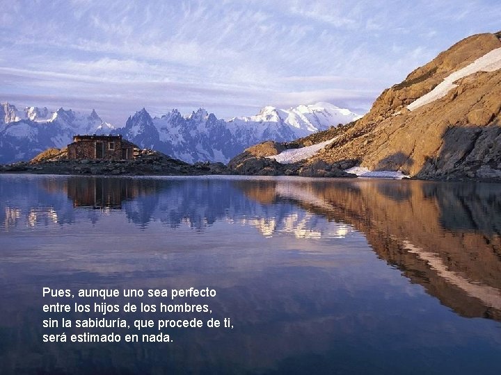 Pues, aunque uno sea perfecto entre los hijos de los hombres, sin la sabiduría, Pues, aunque uno sea perfecto entre los hijos de los hombres, sin la sabiduría,