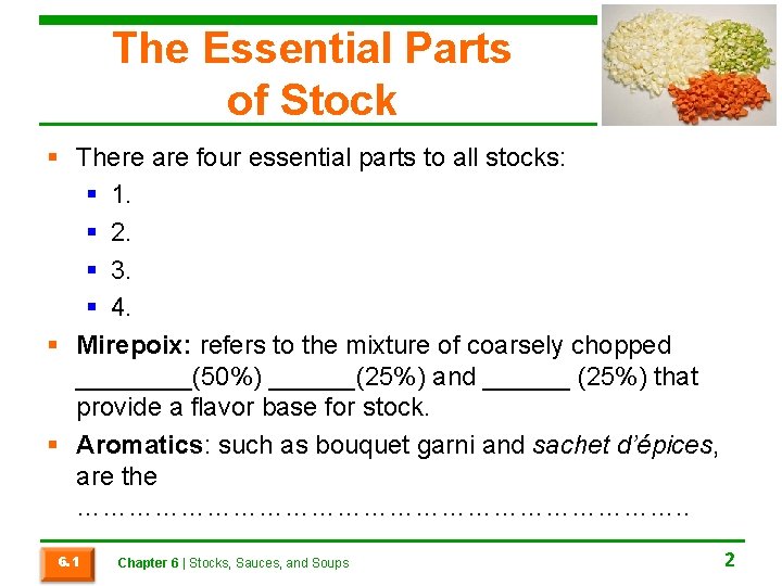 The Essential Parts of Stock § There are four essential parts to all stocks: