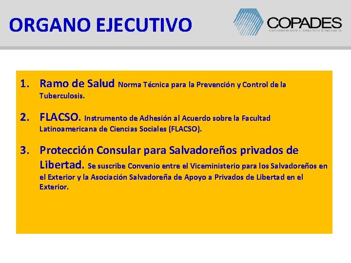 ORGANO EJECUTIVO 1. Ramo de Salud Norma Técnica para la Prevención y Control de