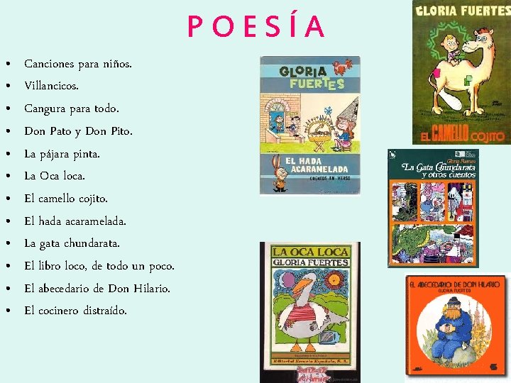 POESÍA • • • Canciones para niños. Villancicos. Cangura para todo. Don Pato y