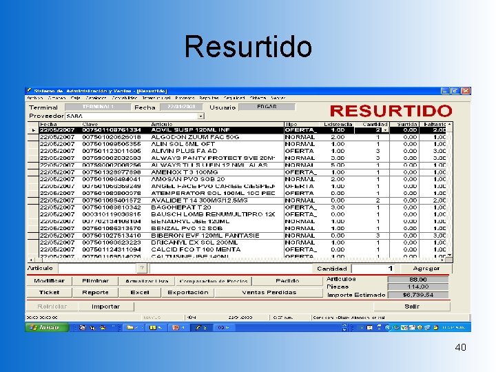 Resurtido 40 Resurtido 40