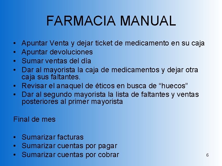 FARMACIA MANUAL • • Apuntar Venta y dejar ticket de medicamento en su caja FARMACIA MANUAL • • Apuntar Venta y dejar ticket de medicamento en su caja