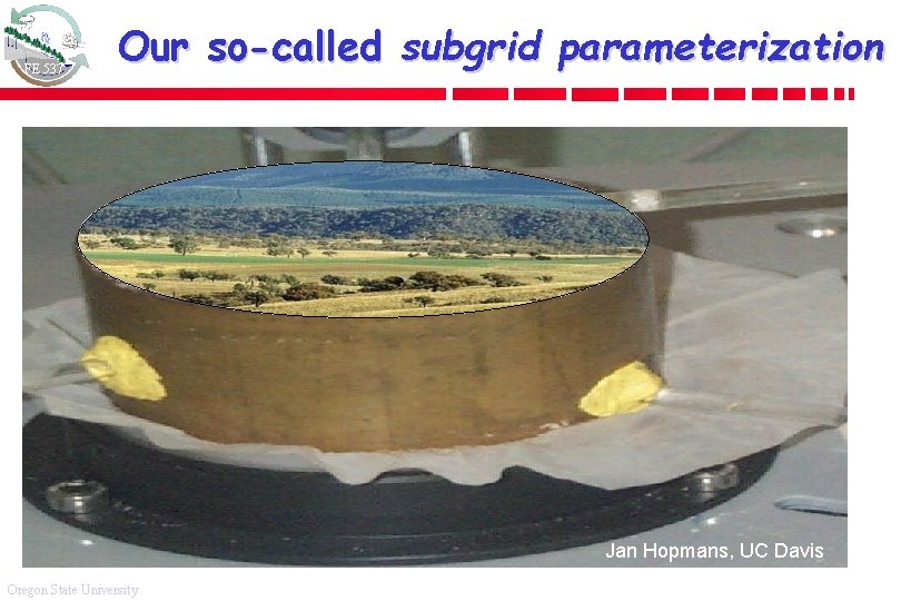FE 537 Our so-called subgrid parameterization Jan Hopmans, UC Davis Oregon State University 