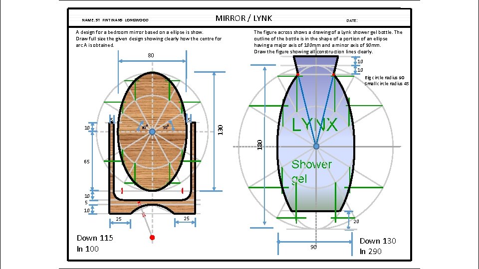 MIRROR / LYNK NAME: ST FINTINANS LONGWOOD A design for a bedroom mirror based MIRROR / LYNK NAME: ST FINTINANS LONGWOOD A design for a bedroom mirror based