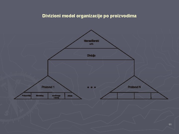 Divizioni model organizacije po proizvodima 11 