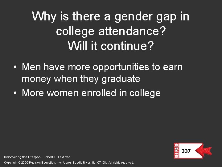 Why is there a gender gap in college attendance? Will it continue? • Men