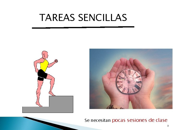 TAREAS SENCILLAS Se necesitan pocas sesiones de clase 3 