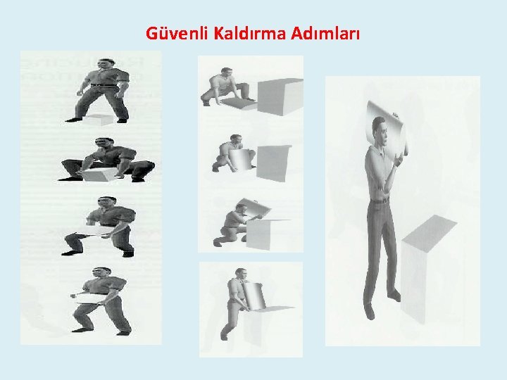 Güvenli Kaldırma Adımları Güvenli Kaldırma Adımları