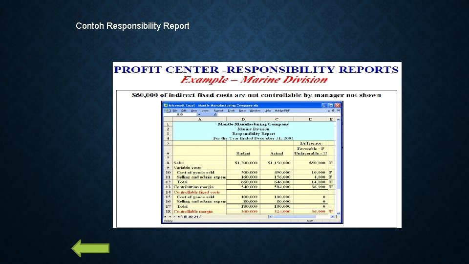 Contoh Responsibility Report 