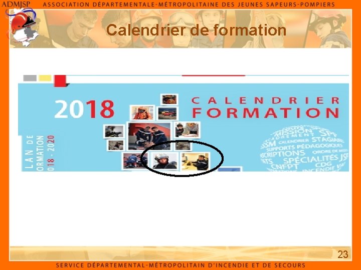 Calendrier de formation 23 