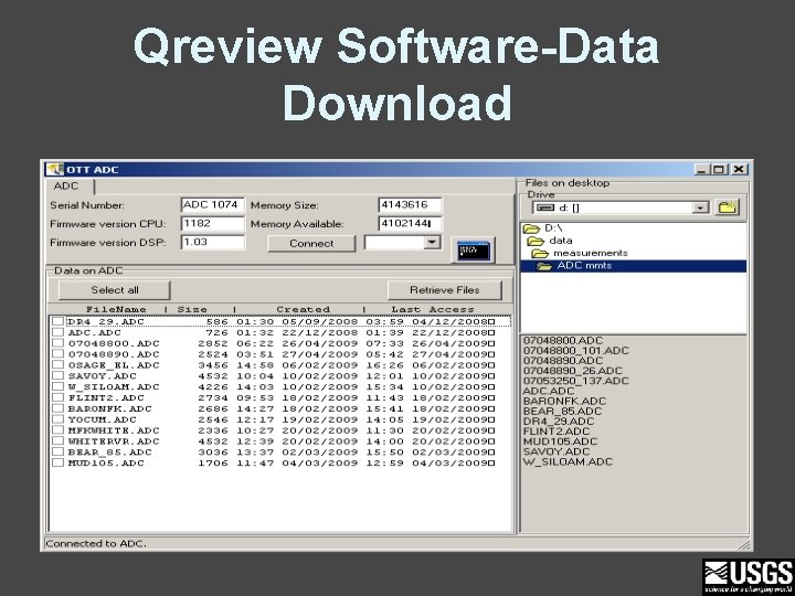 Qreview Software-Data Download 